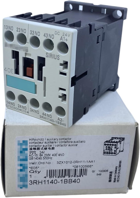 New Siemens 3RH1140-1BB40 Contactor Relay 3RH11401BB40