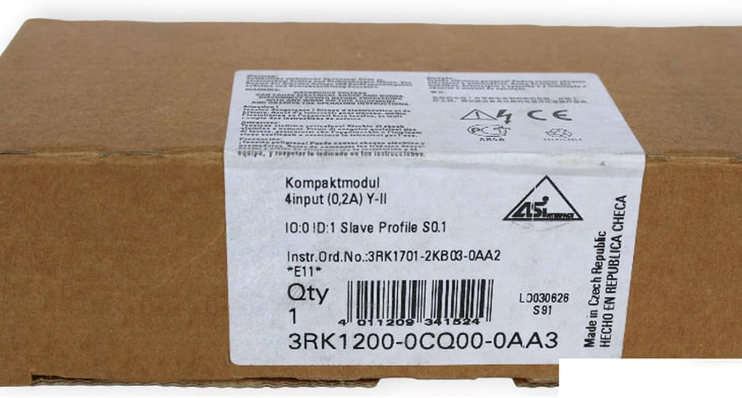 New Siemens 3RK1200-0CQ00-0AA3 Compact Module 3RK12000CQ000AA3